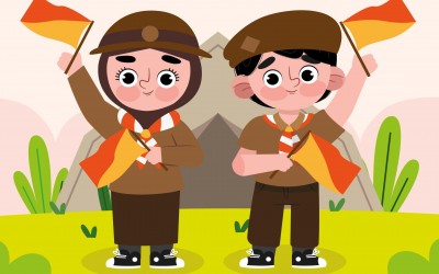 LAPORAN PROGRAM KERJA  EKSTRAKURIKULER PRAMUKA